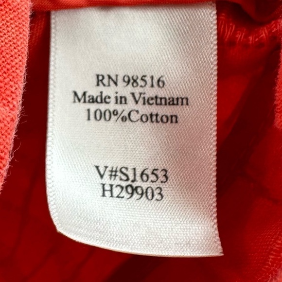 Coldwater Creek Women’s Red Orange Cotton Textured Jacket Size 8P - Picture 10 of 11